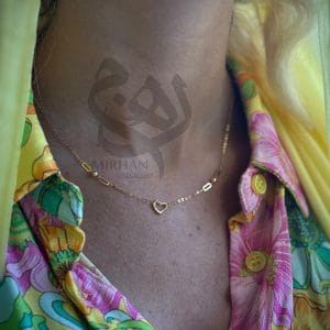 گردنبند طرح قلب