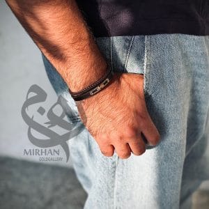 دستبند چرم مردانه